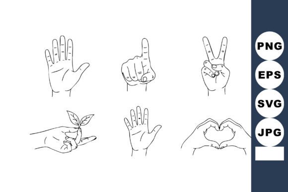 Download Hand Gesture Symbols Including Love Hear - Gesture Collection