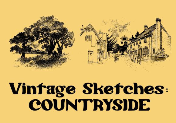 Download Vintage Sketches Countryside - Sketches Collection