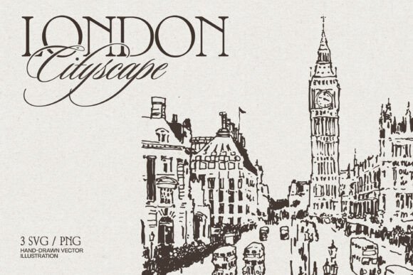 Download London Street Scene Sketches - Sketches Collection