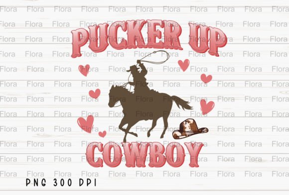 Download Puck Up Cowboy Valentines Day Retro PNG - Premium Resources