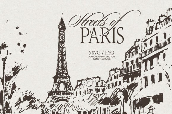 Download Paris Street Scene Sketches - Sketches Collection