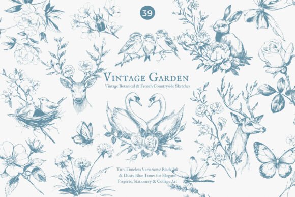 Download Vintage Clipart Botanical Sketches - Sketches Collection