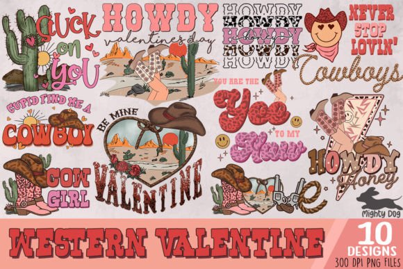 Download Western Valentine's Day Bundle Graphic - Premium Resources