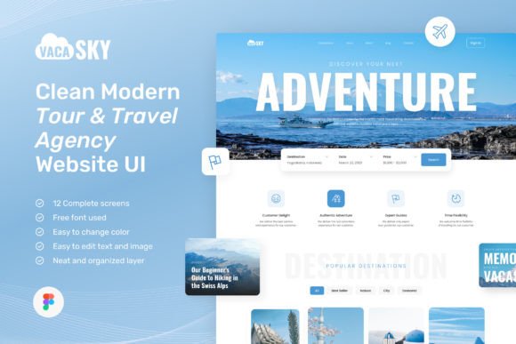 Download Vacasky – Tour &amp; Travel Agency Website - Tour Collection