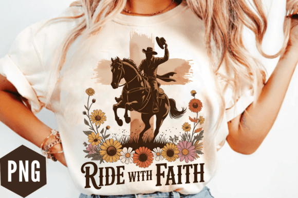 Download Ride with Faith Cowgirl Western PNG Desi - Premium Bundle