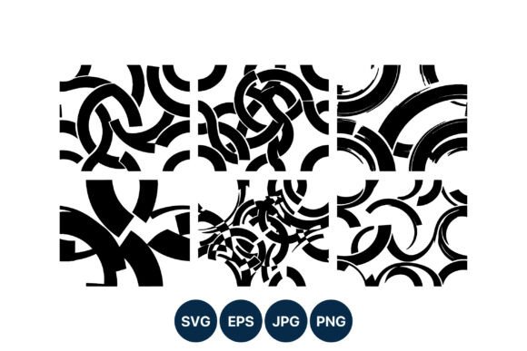 Download Abstract Black White Curved Line Pattern - Black Collection