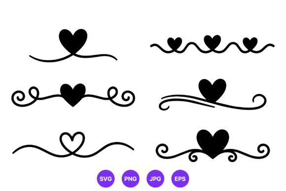 Download Black Heart Swirl Vector Art - Black Collection