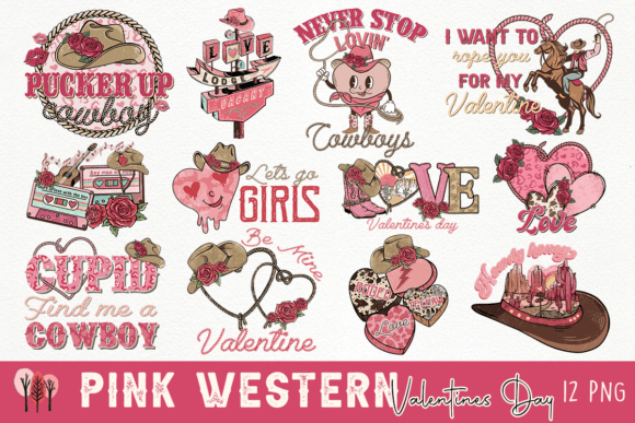 Download Pink Western Valentines Day Bundle - Premium Resources